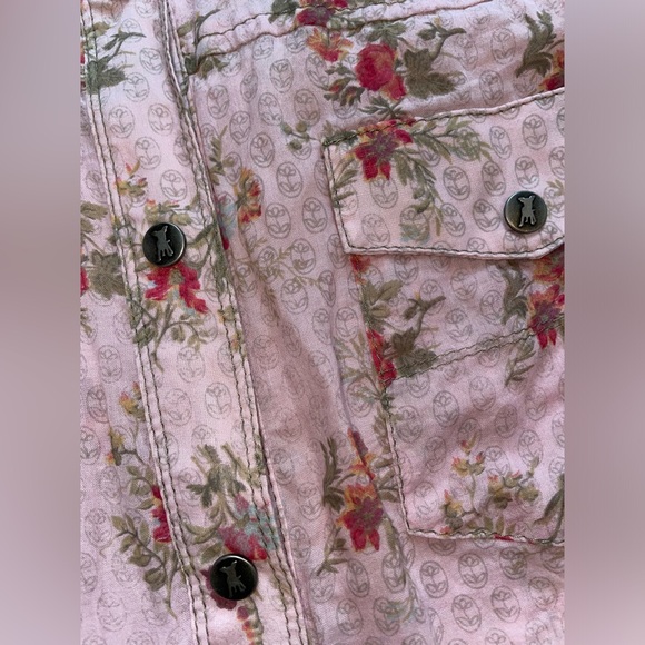 Frieda & Freddies New York floral button down shirt long sleeve women’s size 38 - Picture 3 of 5